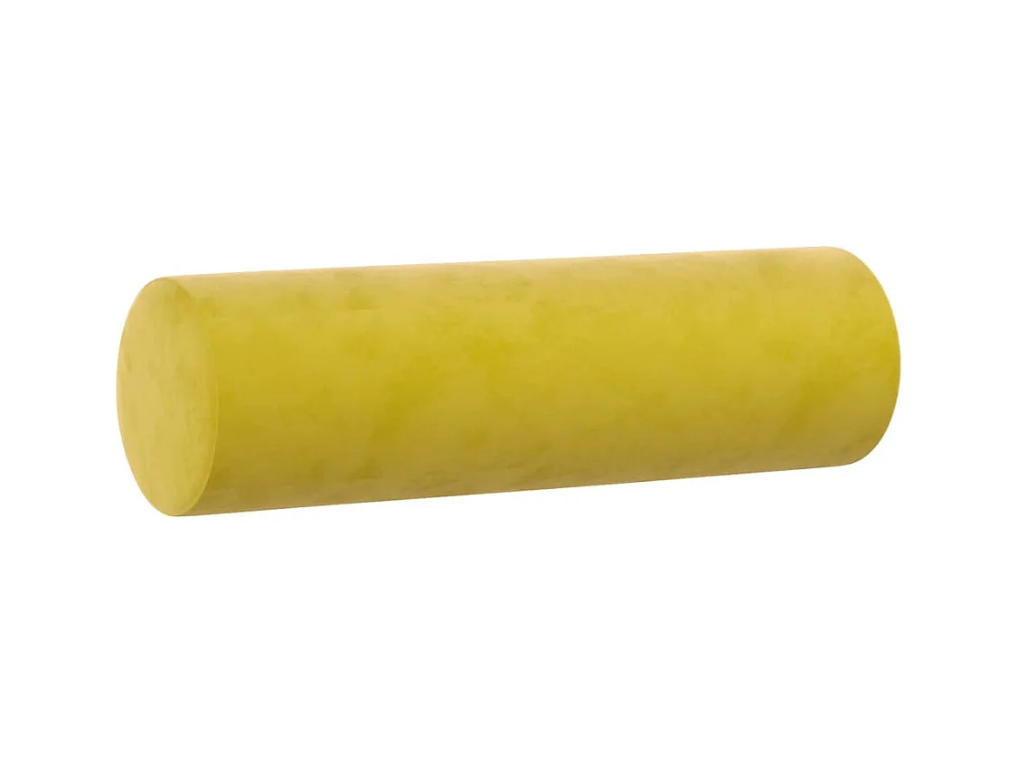 Ensemble de canapés 3 pcs avec coussins jaune velours