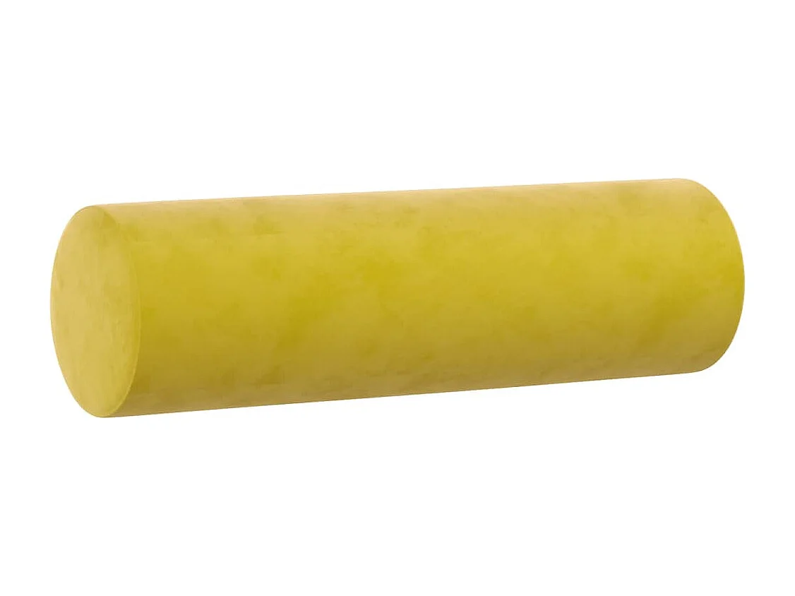 Ensemble de canapés 3 pcs avec coussins jaune velours
