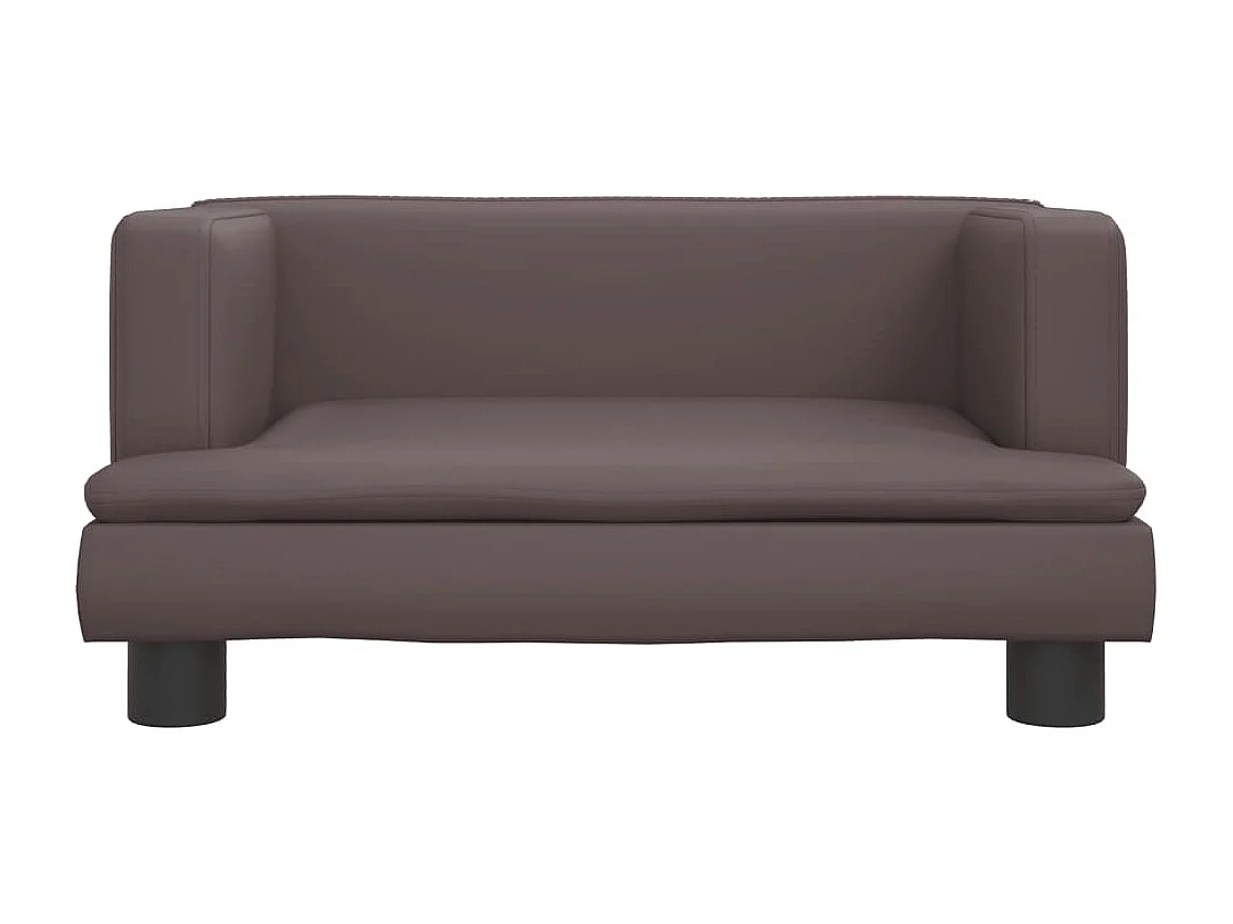 Kinderbank bruin 60x40x30 cm imitatieleer