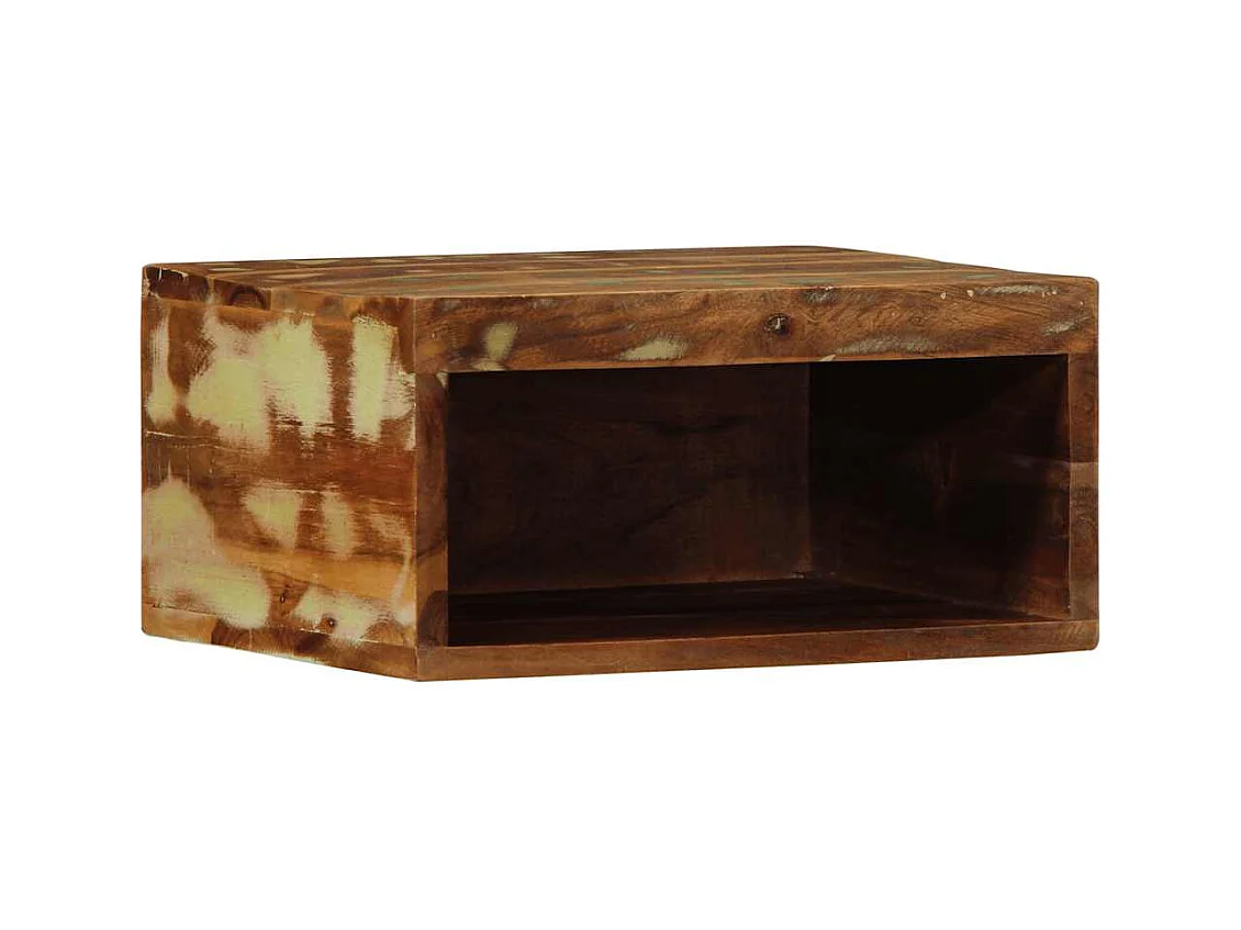 Wandmeubel TV 40x30x19 cm massief gerecycled hout