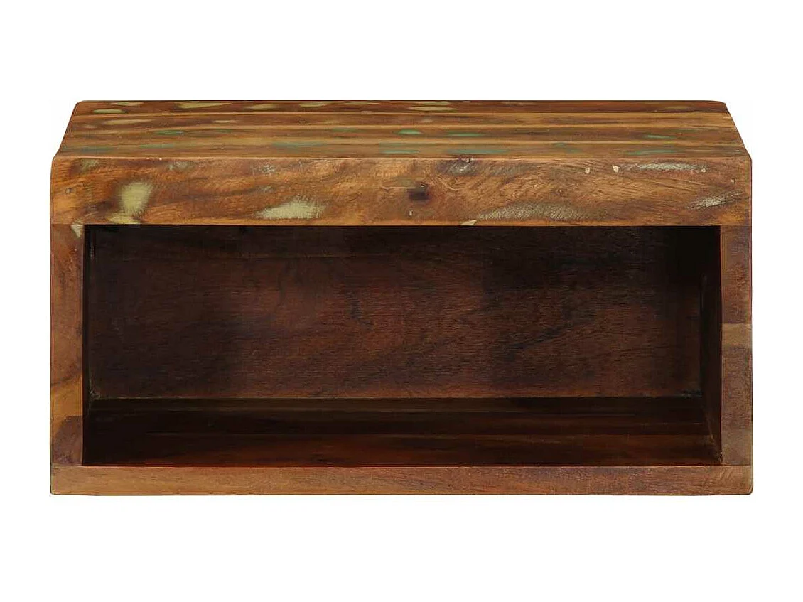 Meuble TV mural 40x30x19 cm bois massif de récupération