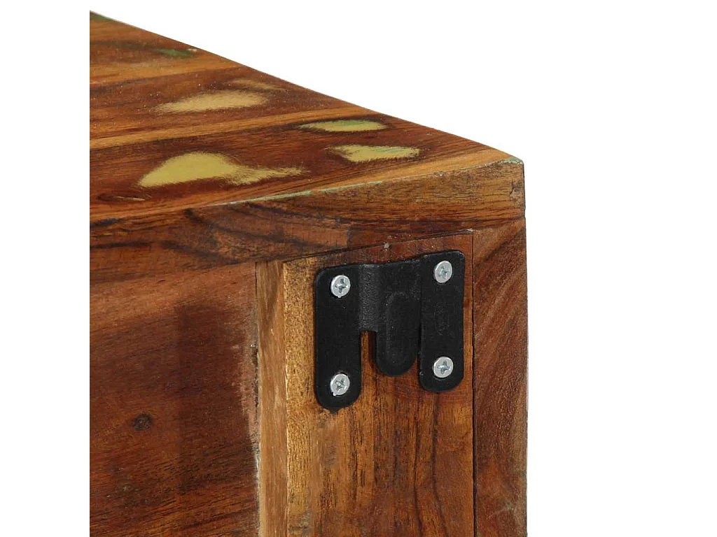 Meuble TV mural 40x30x19 cm bois massif de récupération