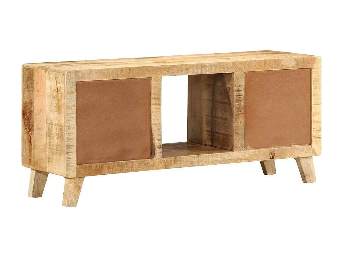 Mueble de TV 105x46x32 cm madera maciza de mango en bruto