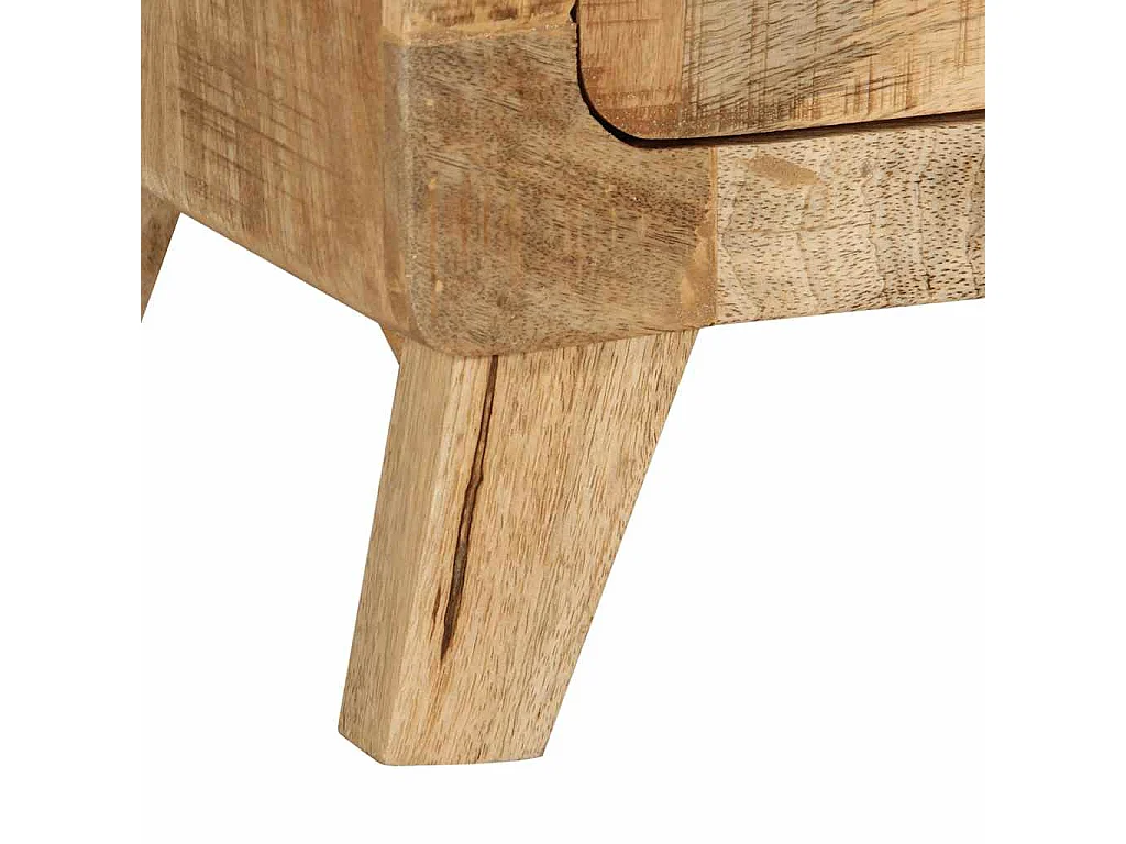 Mueble de TV 105x46x32 cm madera maciza de mango en bruto