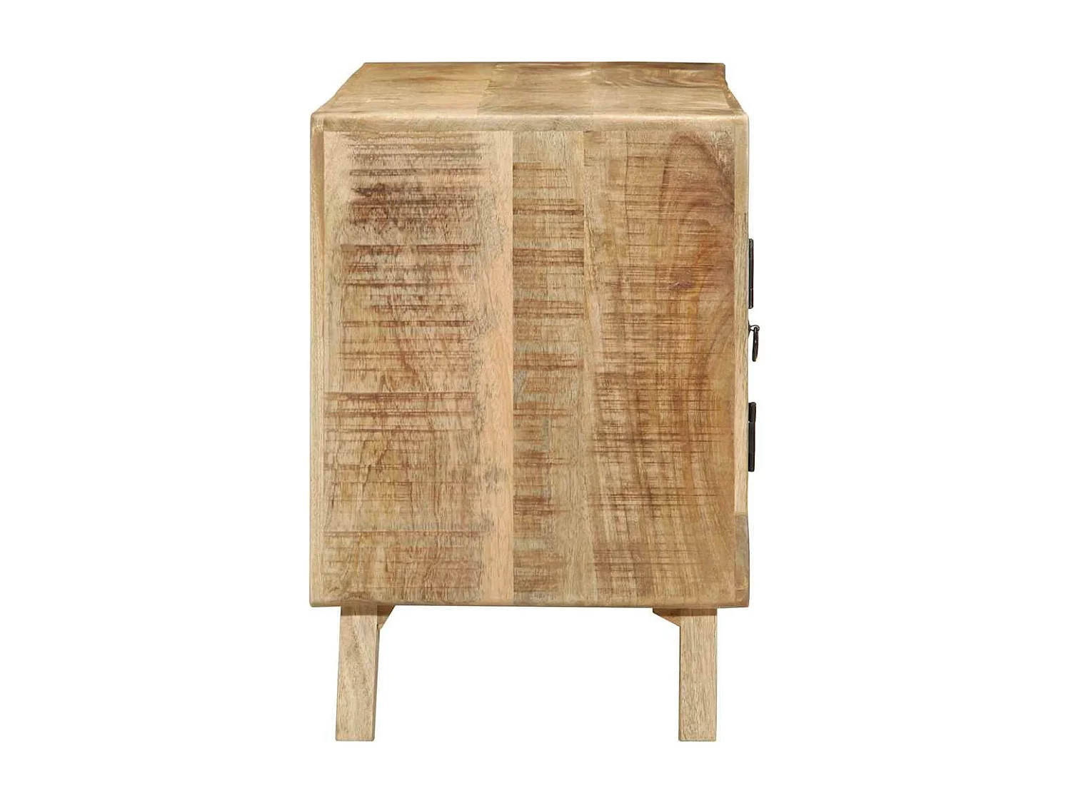 Meuble TV 105x46x32 cm bois massif de manguier brut