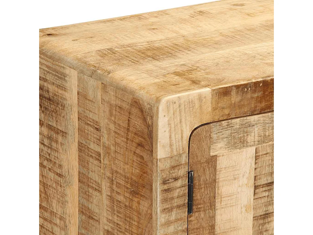 Meuble TV 105x46x32 cm bois massif de manguier brut