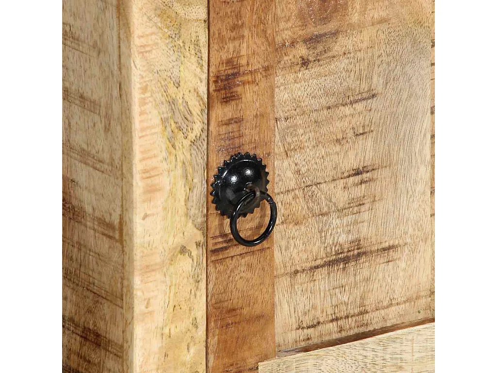 Meuble TV 105x46x32 cm bois massif de manguier brut