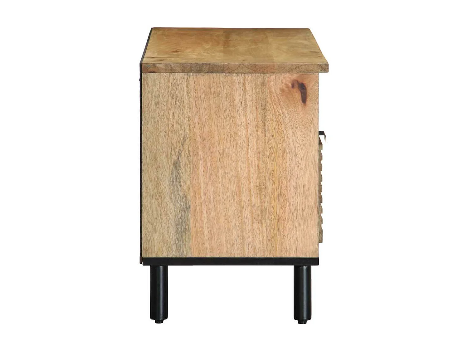 Mueble de TV marrón 100x33x46 cm madera maciza de mango