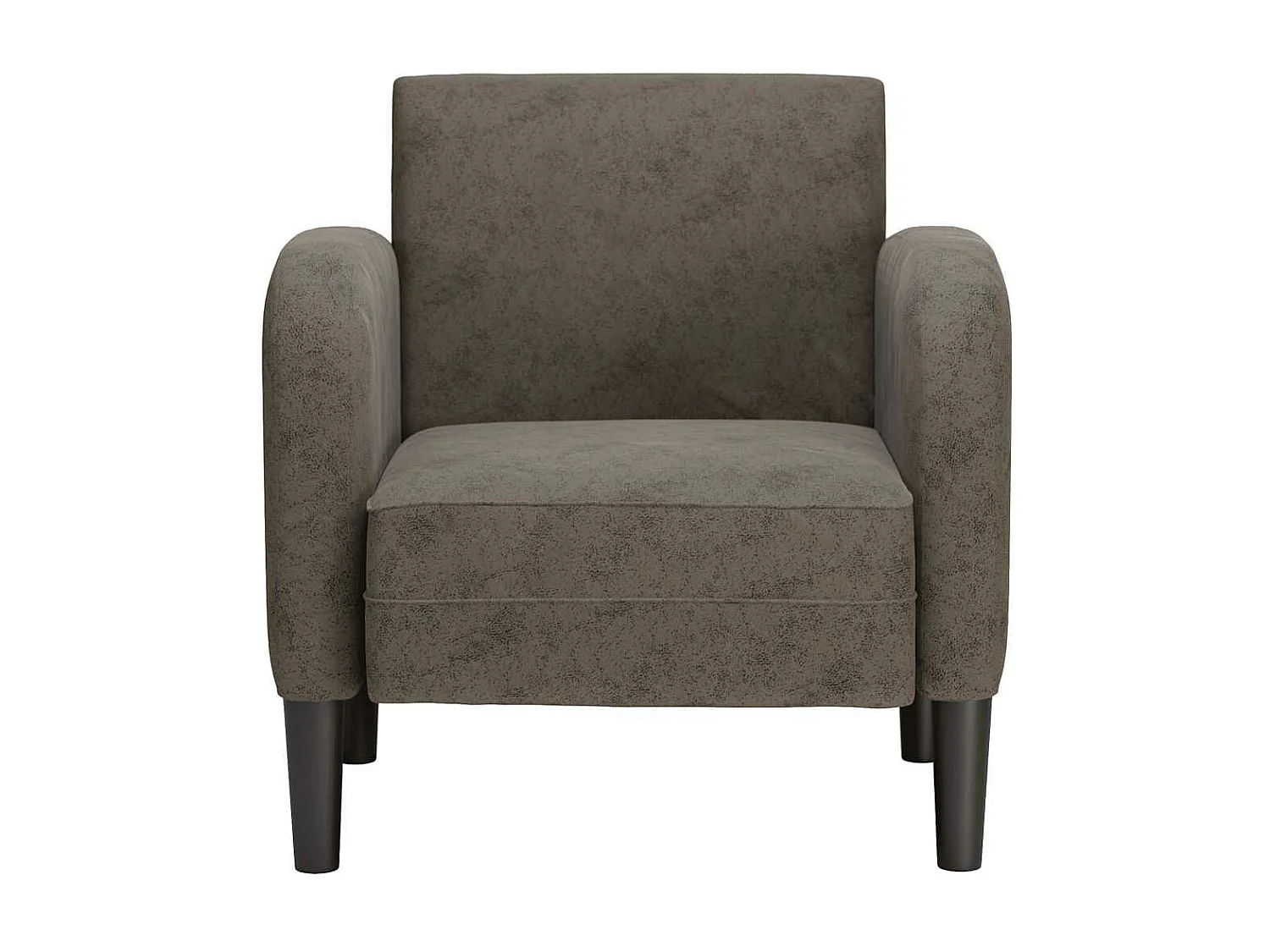 Divano poltrona con braccioli grigio scuro 54 cm similpelle