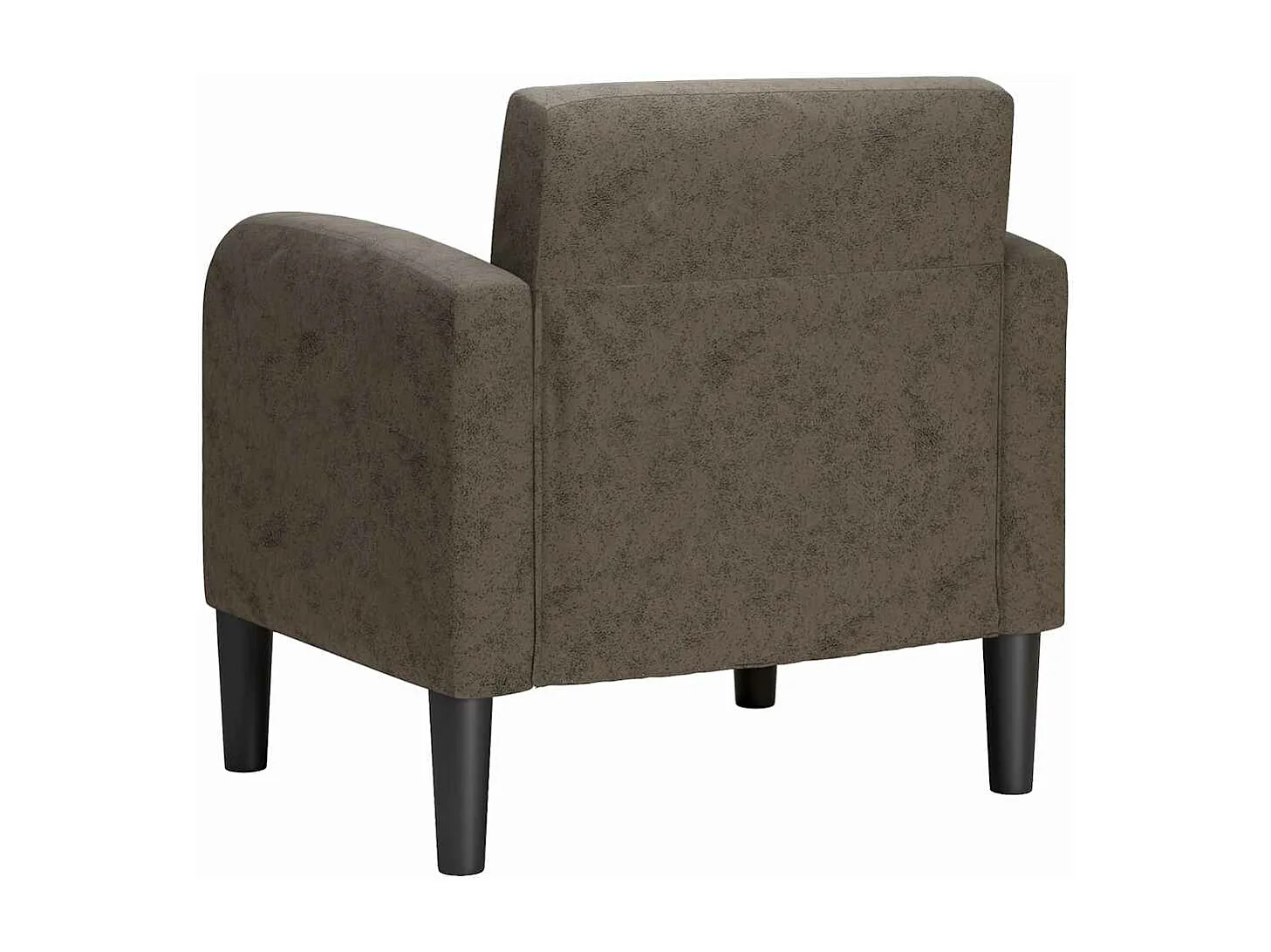 Divano poltrona con braccioli grigio scuro 54 cm similpelle