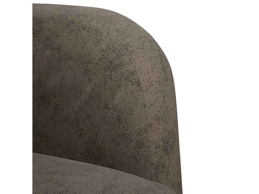 Divano poltrona con braccioli grigio scuro 54 cm similpelle