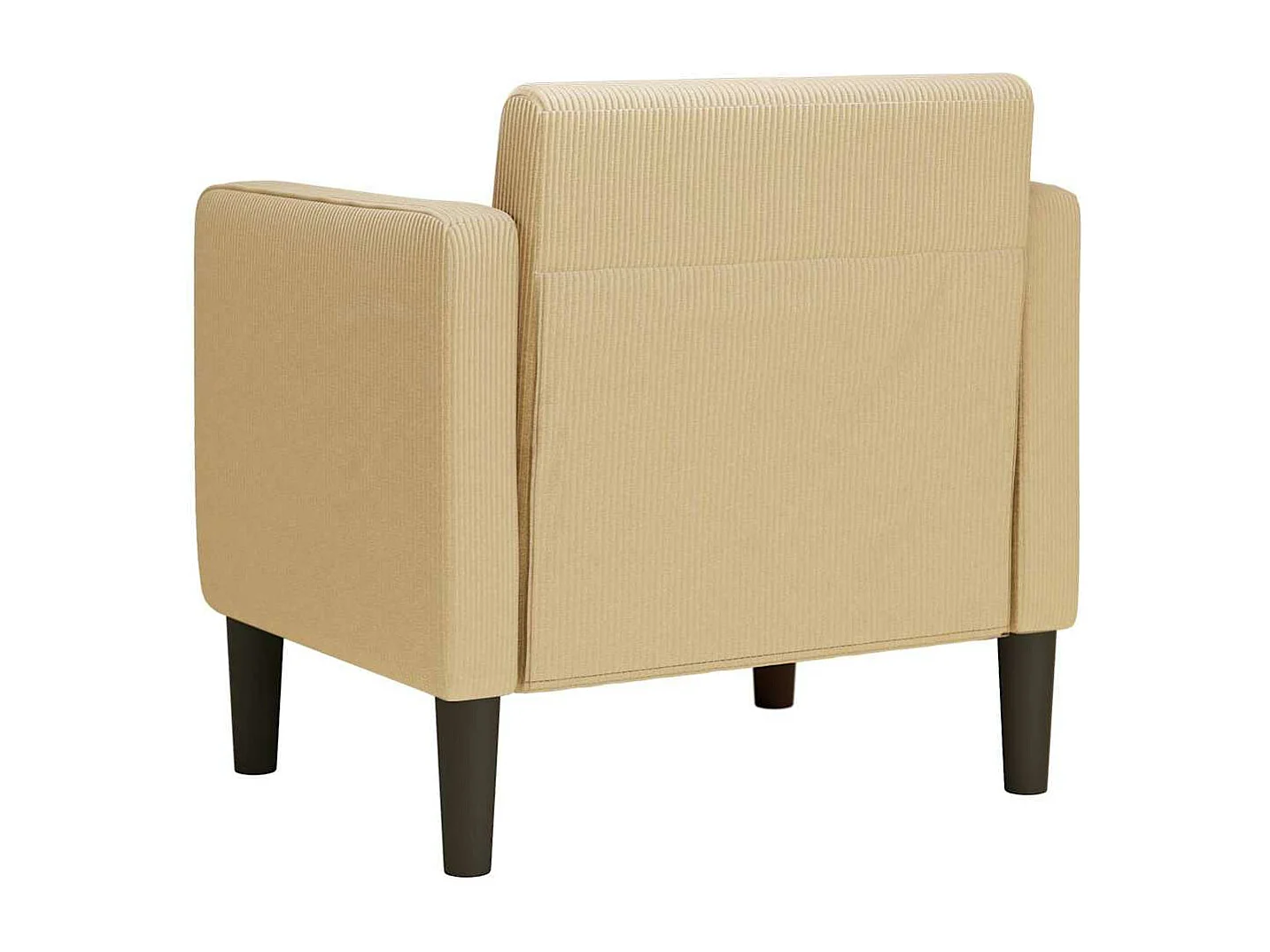 Canapé-chaise accoudoirs vert clair 54 cm tissu velours c?telé