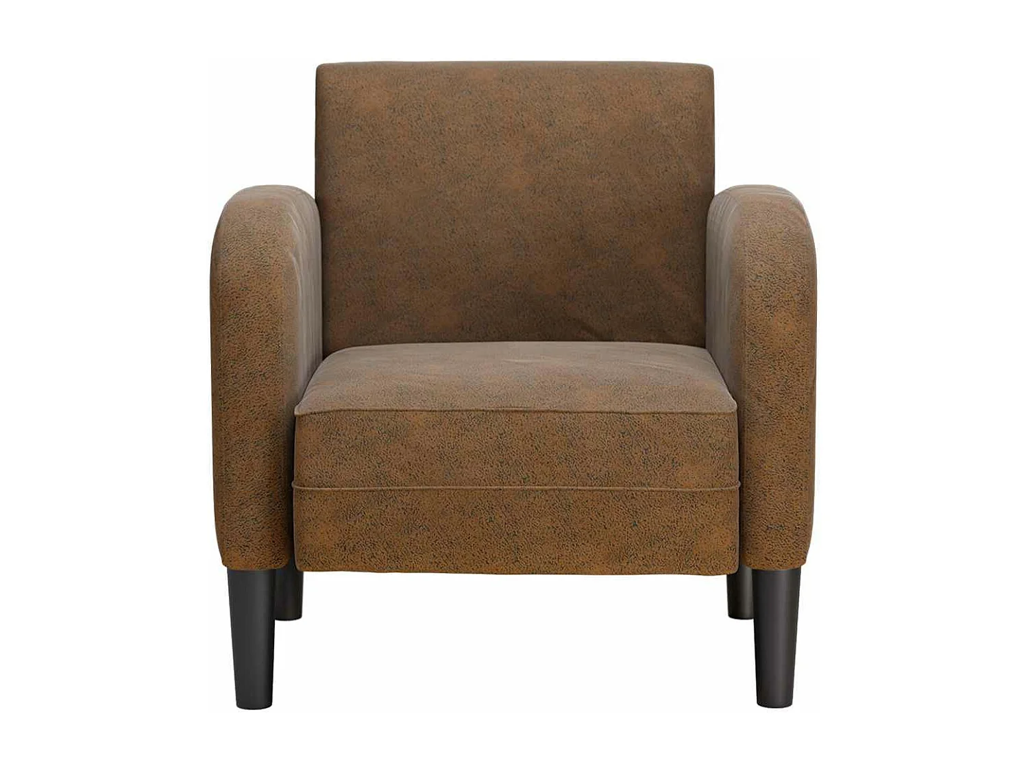 Divano poltrona con braccioli marrone 54 cm similpelle