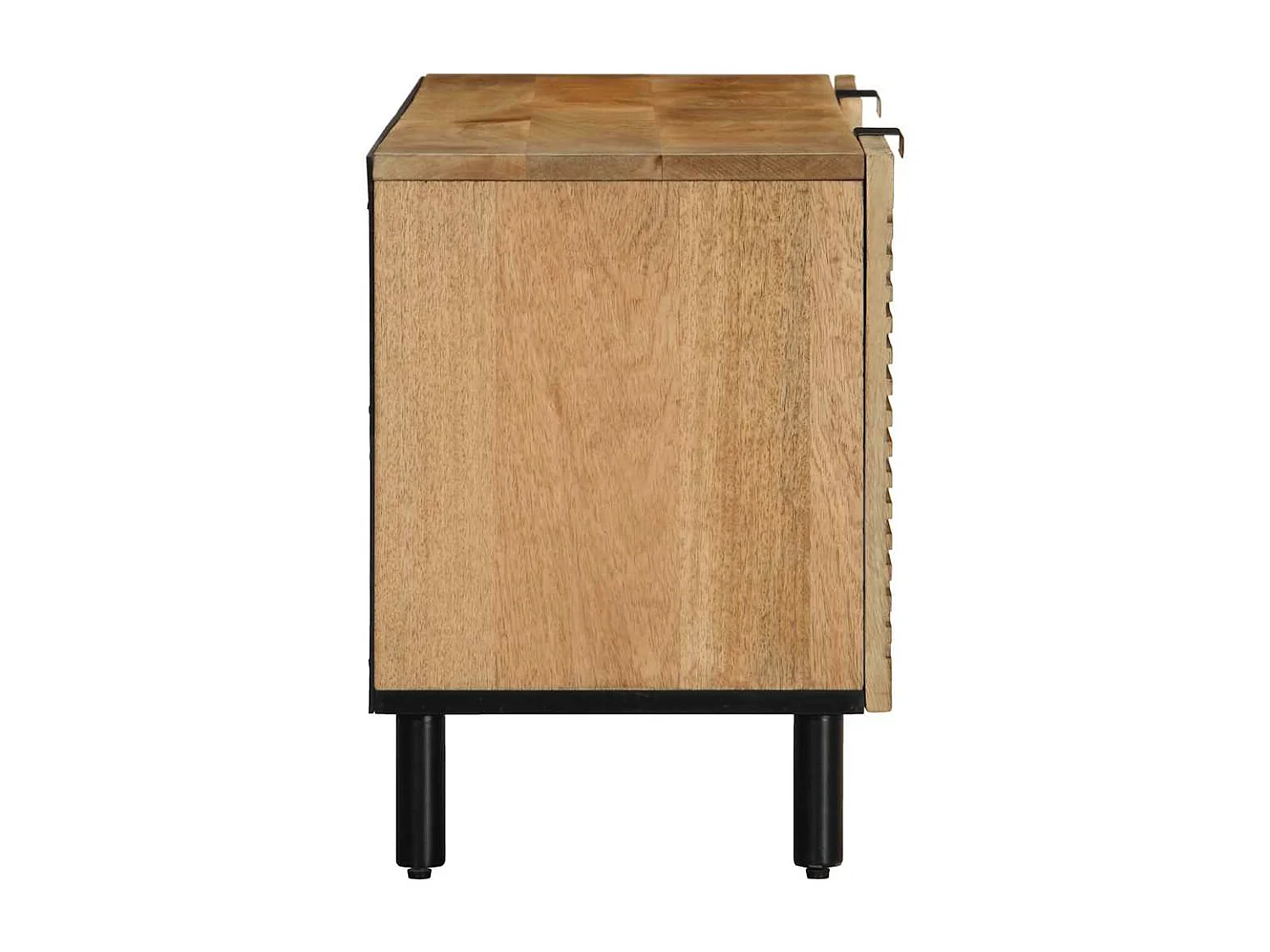 Mueble de TV marrón 105x33x46 cm Madera maciza de mango