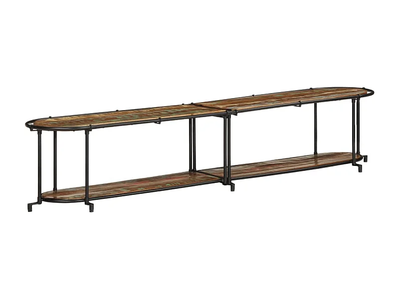 Móvel TV 200x42x40 cm Madeira maciça recuperada