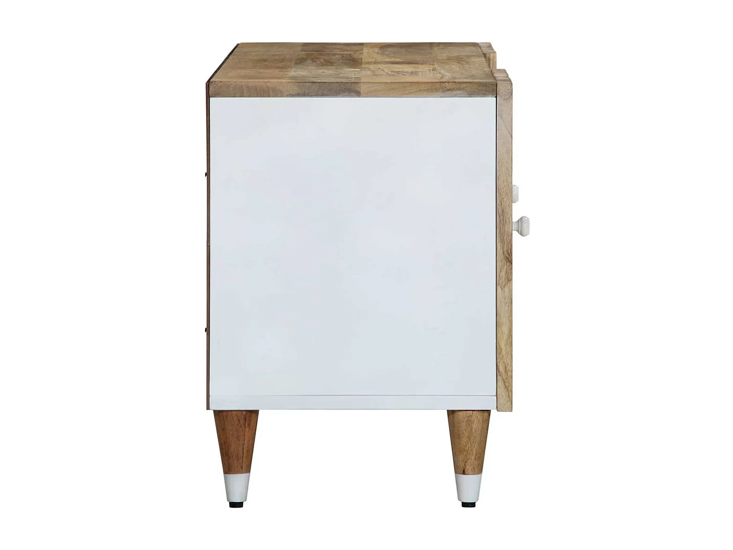 Meuble TV 105x33,5x46 cm bois massif de manguier