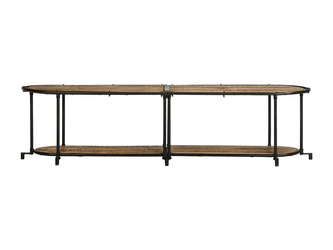 TV-Schrank 160x42x40 cm massives rohes Mangoholz