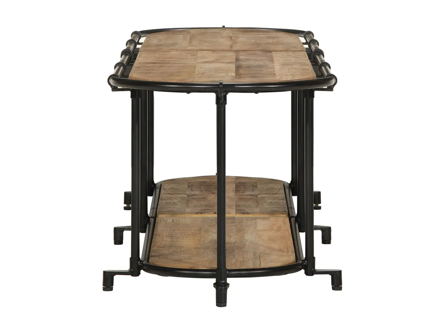 Mobile porta TV 160x42x40 cm legno massello di mango grezzo