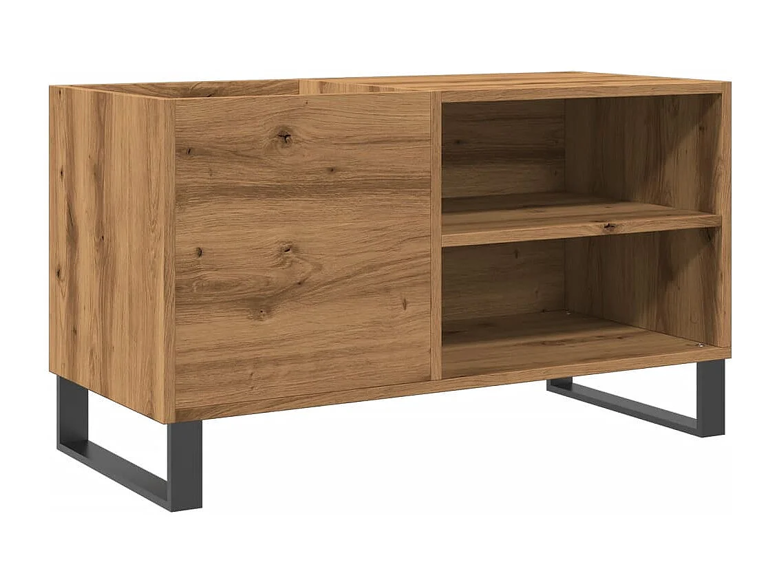 Armoire à disques chêne artisanal 84,5x38x48 cm bois ingénierie