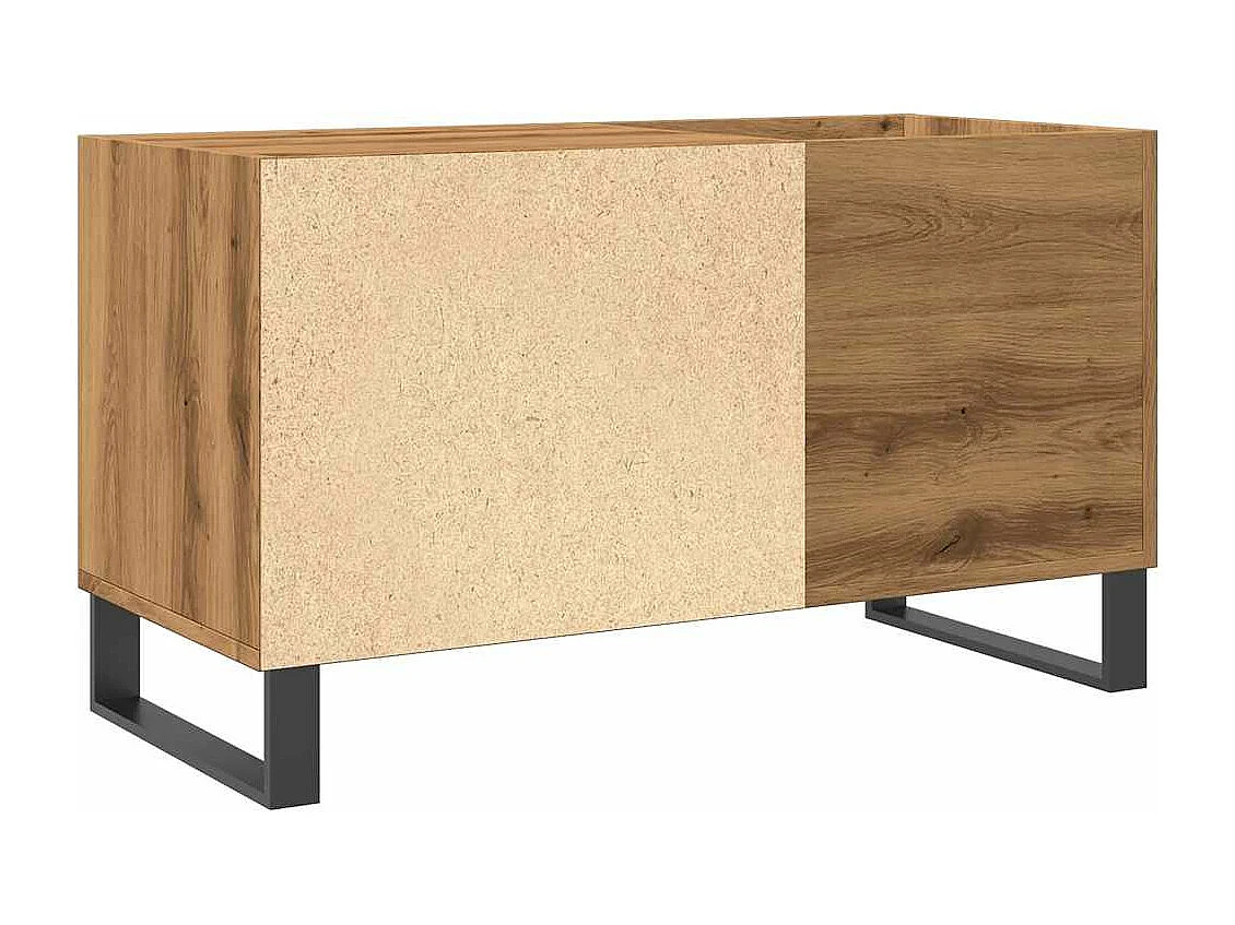 Armoire à disques chêne artisanal 84,5x38x48 cm bois ingénierie