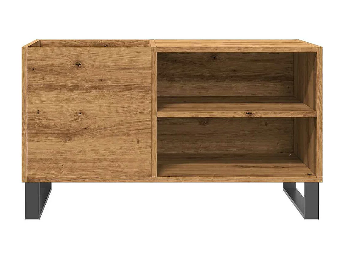 Armoire à disques chêne artisanal 84,5x38x48 cm bois ingénierie