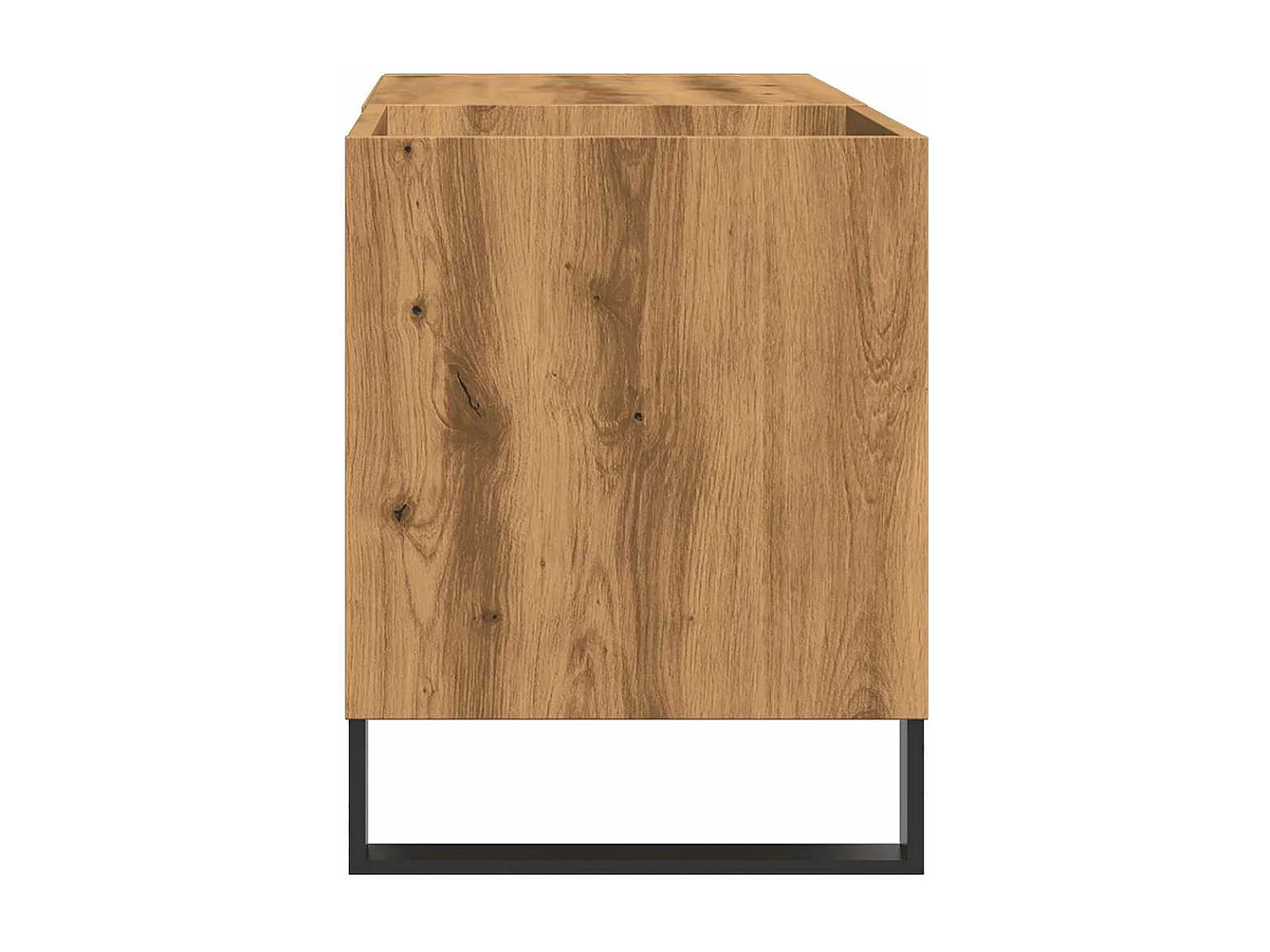 Armoire à disques chêne artisanal 84,5x38x48 cm bois ingénierie