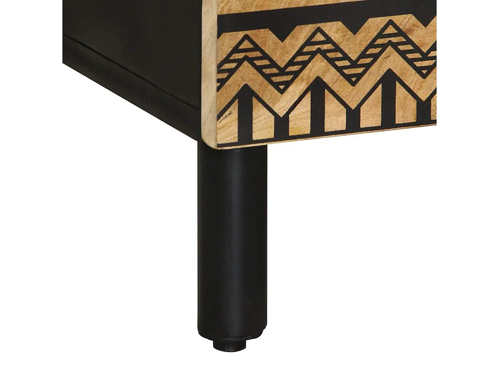 Aparador alto 60x33,5x110 cm madera maciza de mango crudo