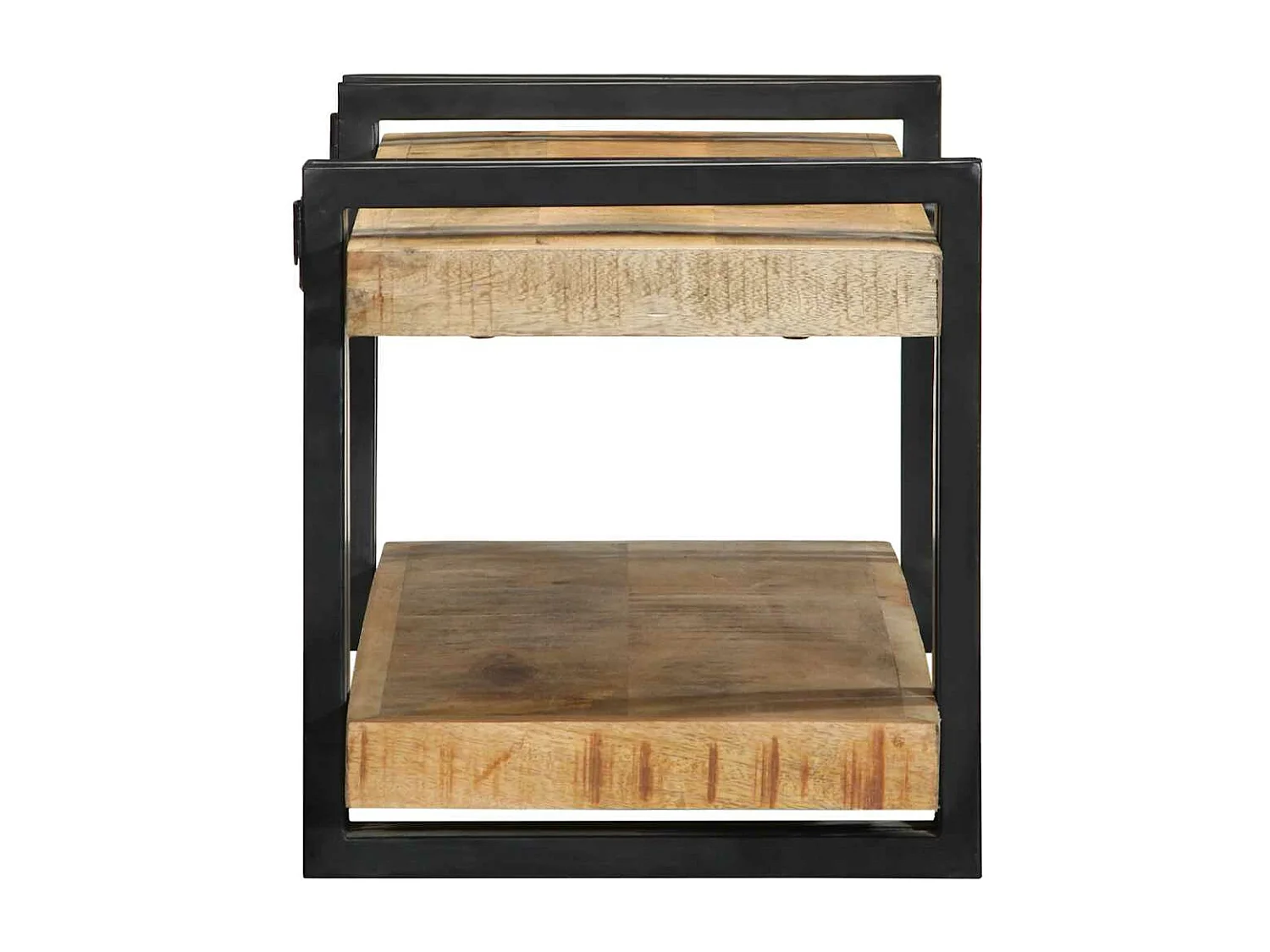 étagère murale 70x33x35 cm bois de manguier massif brut