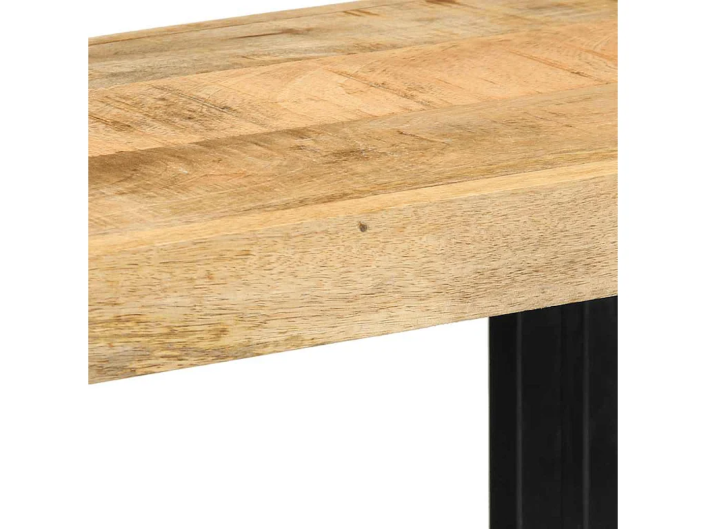 étagère murale 70x33x35 cm bois de manguier massif brut