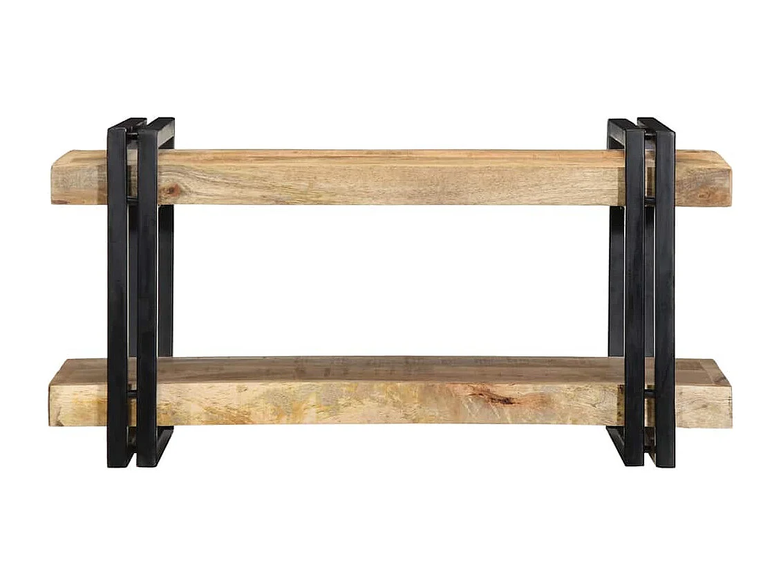 étagère murale 70x33x35 cm bois de manguier massif brut