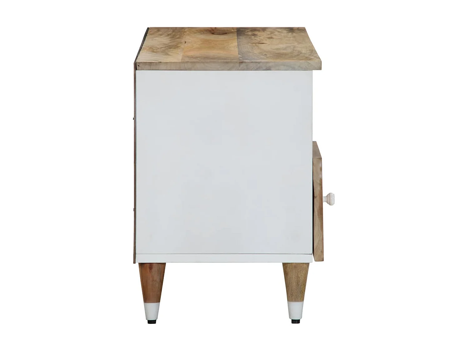 Meuble TV 100x33,5x46 cm bois massif de manguier