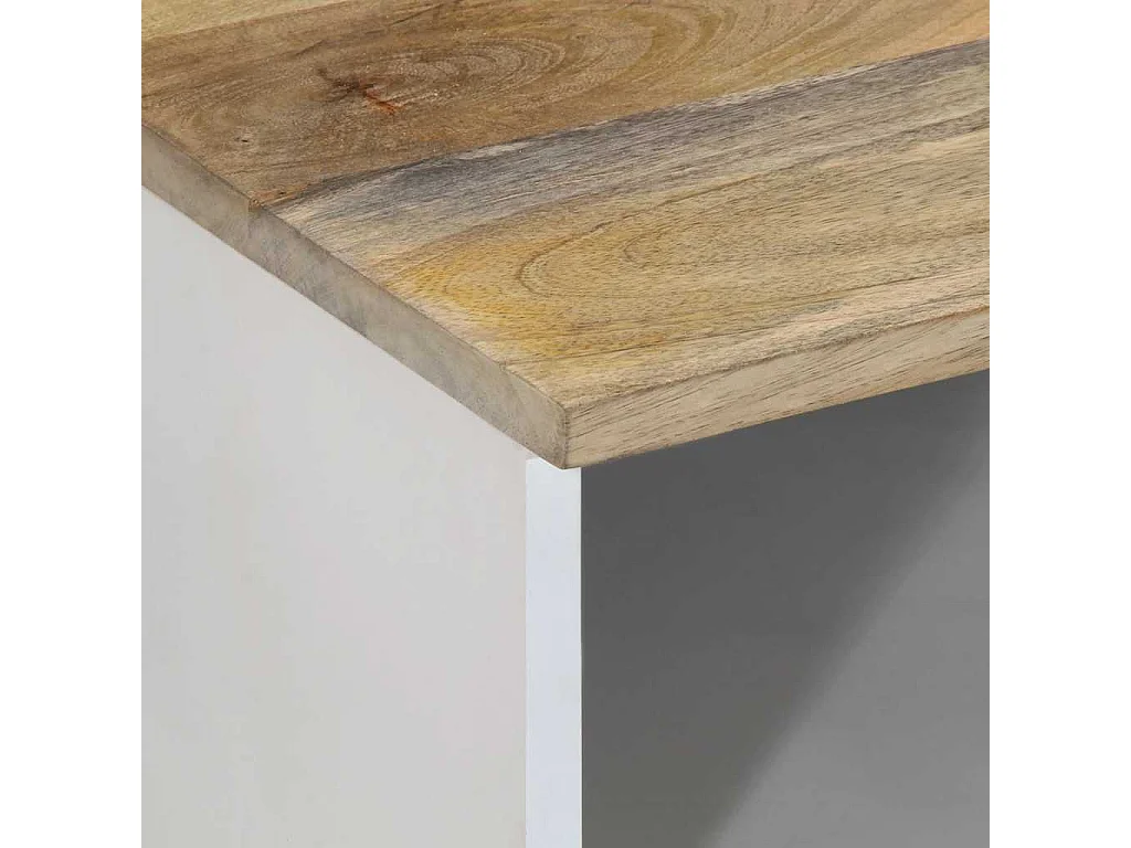 Mueble de TV 100x33,5x46 cm madera maciza de mango