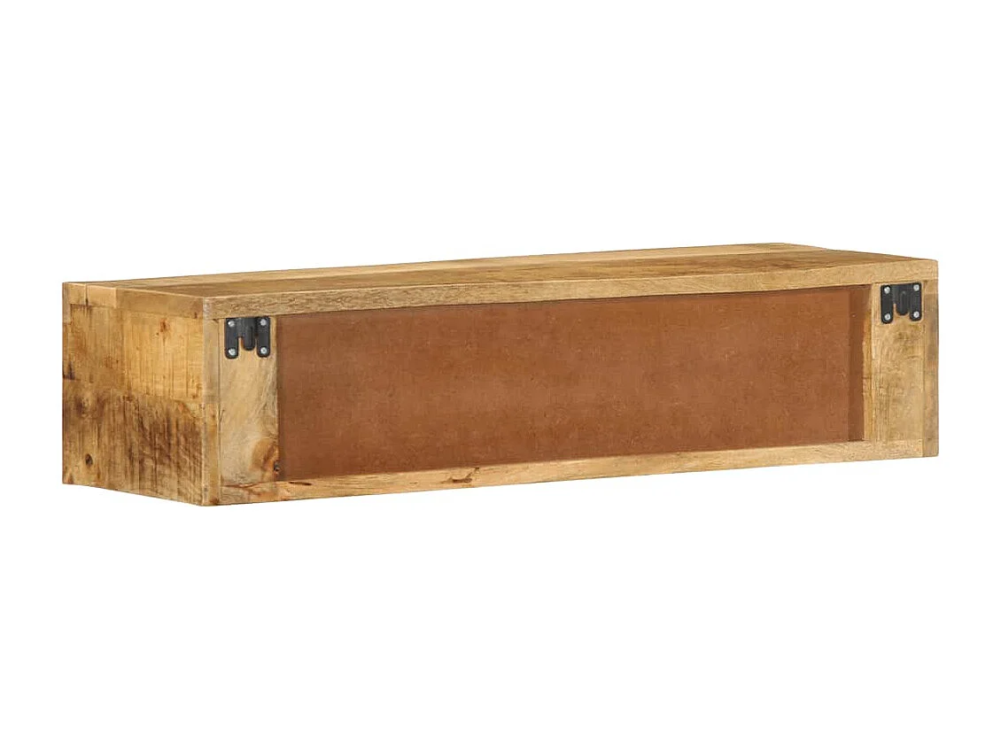 Wandmeubel TV 80x30x19 cm massief ruw mangohout