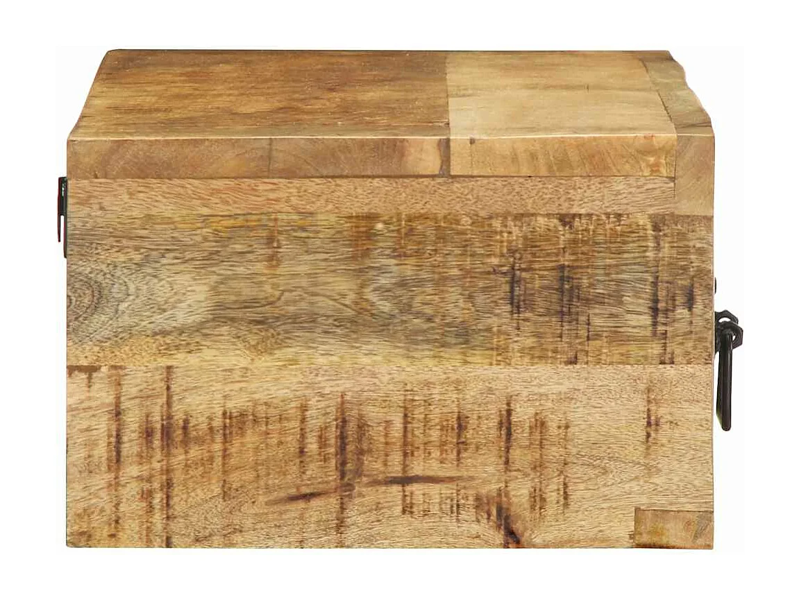 Móvel de TV de parede 80x30x19 cm madeira de manga maciça crua