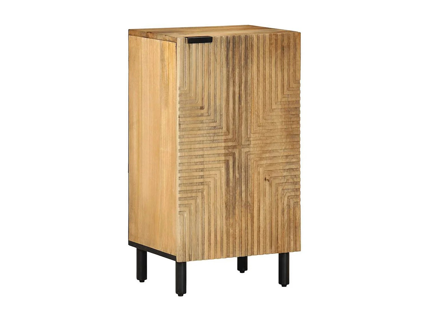 Credenza marrone 40x33x75 cm in legno massello di mango