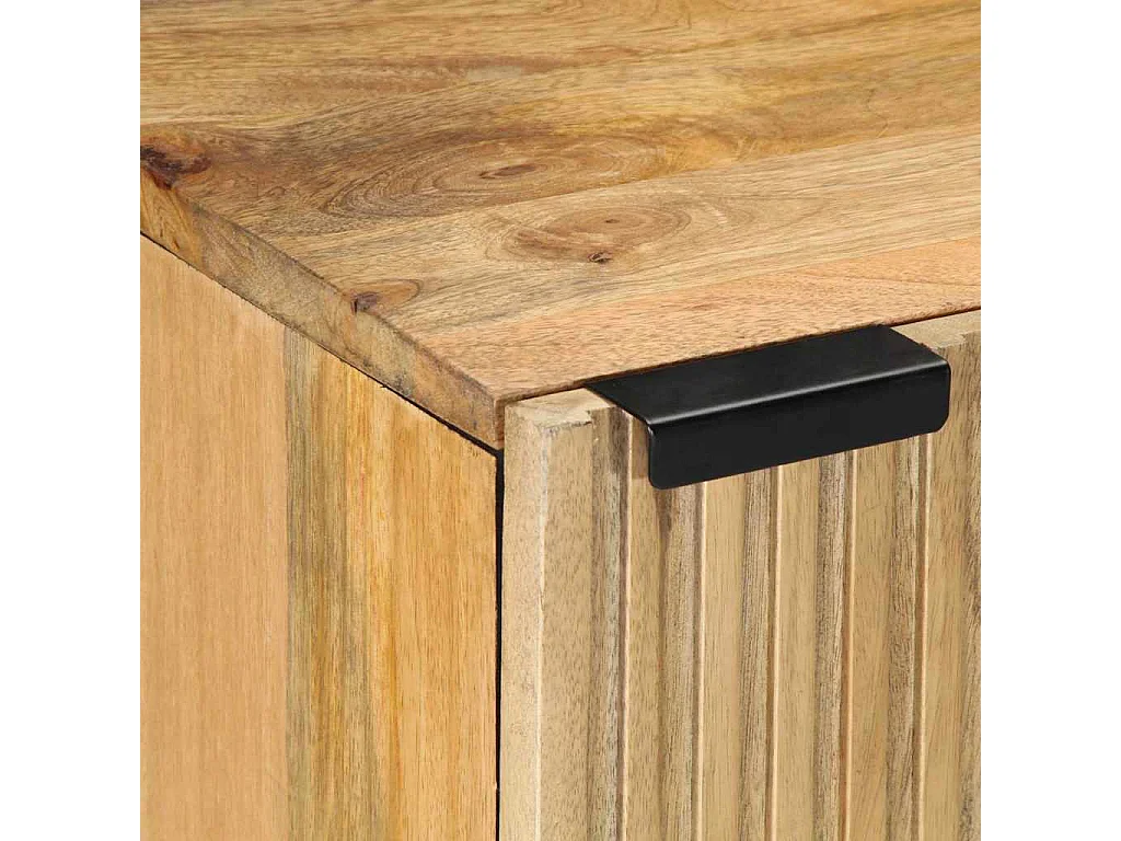Credenza marrone 40x33x75 cm in legno massello di mango