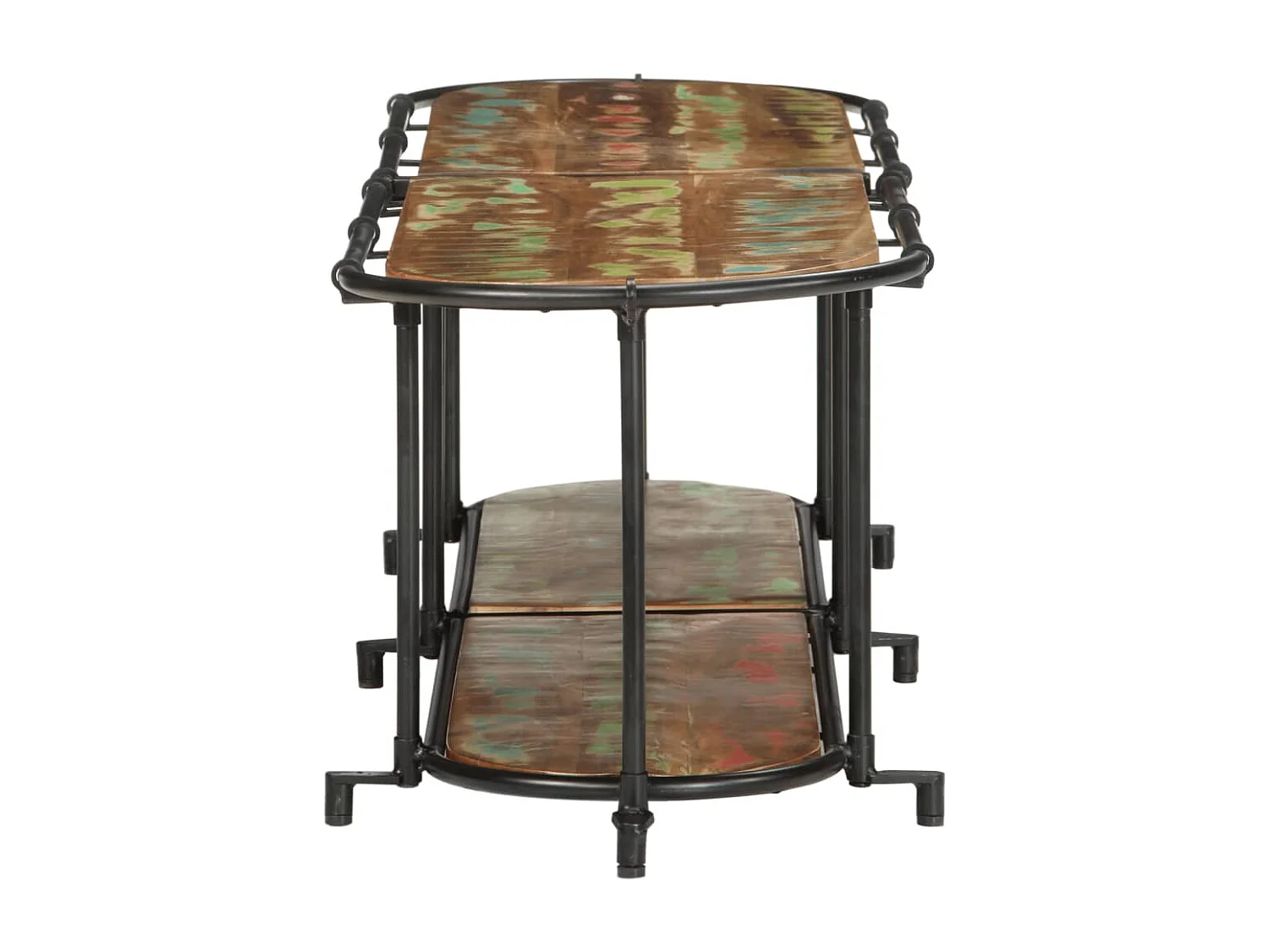 Móvel TV 160x42x40 cm madeira maciça recuperada