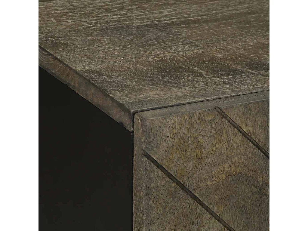 Móvel TV preto 105x33x46 cm madeira de manga maciça