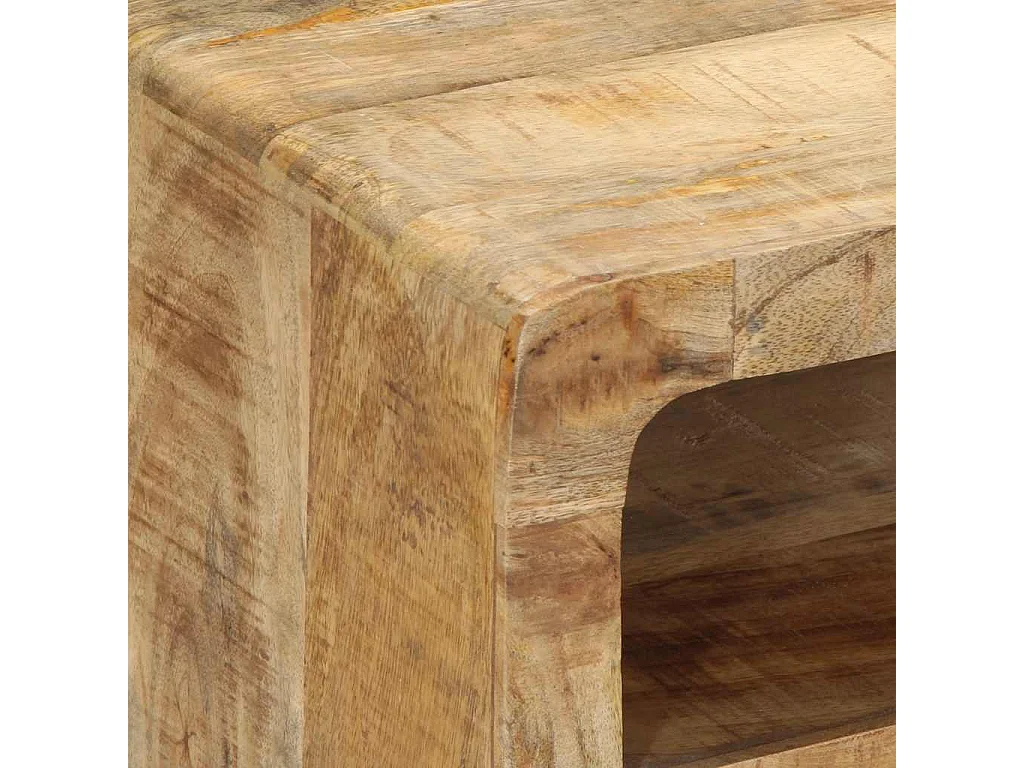 Mueble de TV 105x46x32 cm madera maciza de mango en bruto