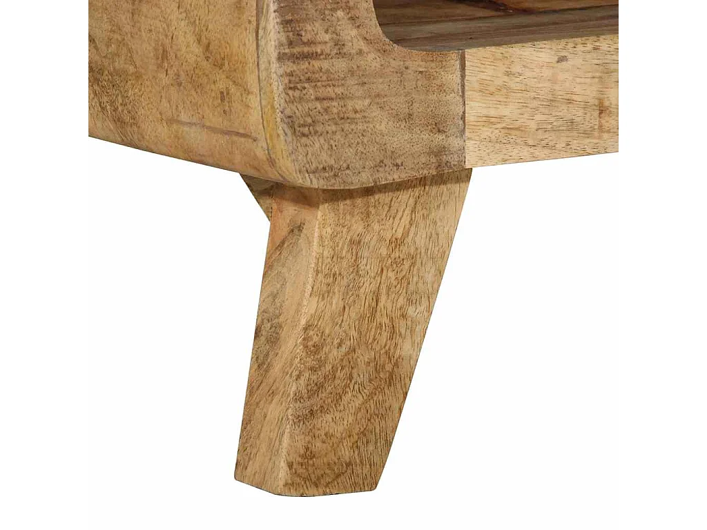 Mueble de TV 105x46x32 cm madera maciza de mango en bruto