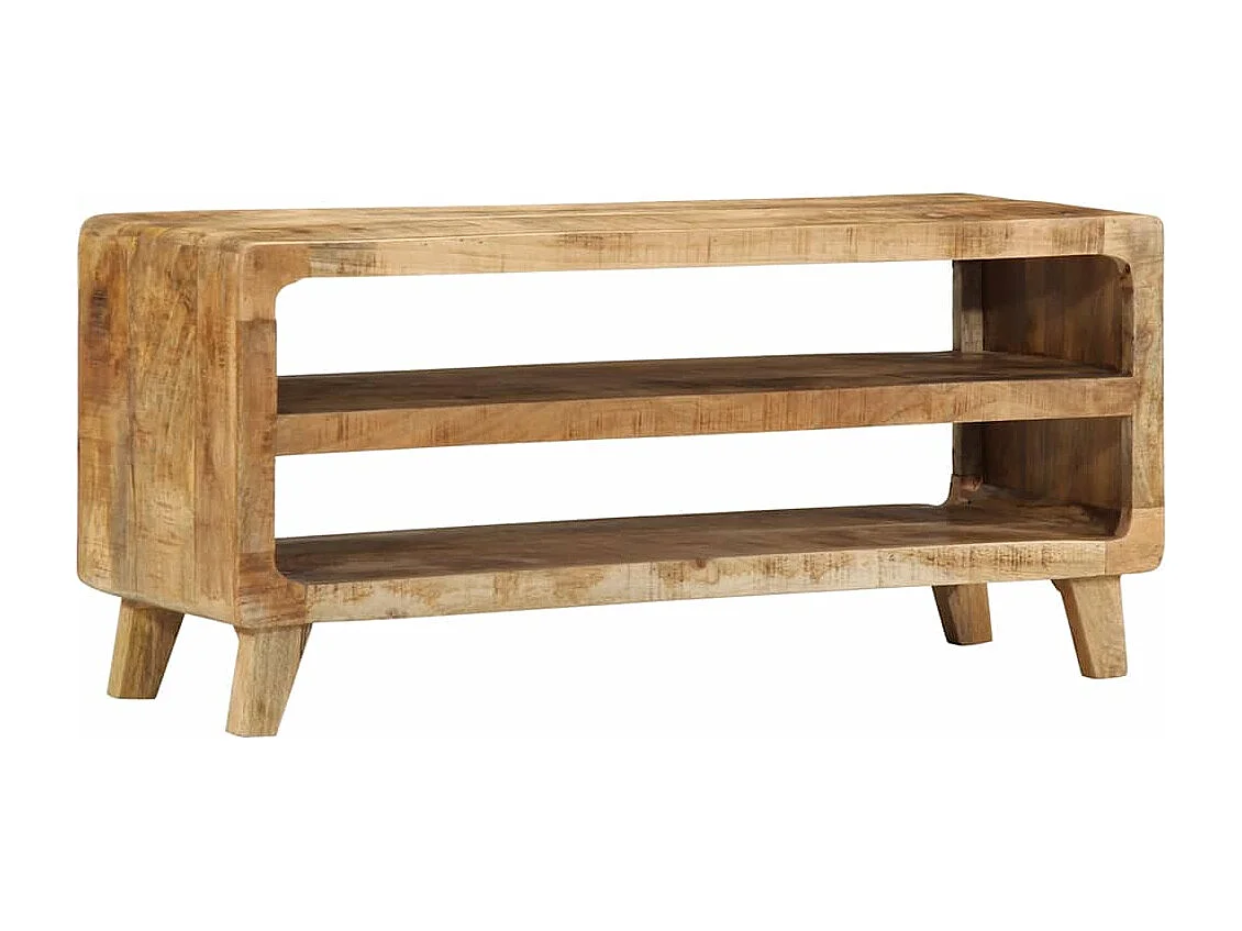 Mueble de TV 105x46x32 cm madera maciza de mango en bruto