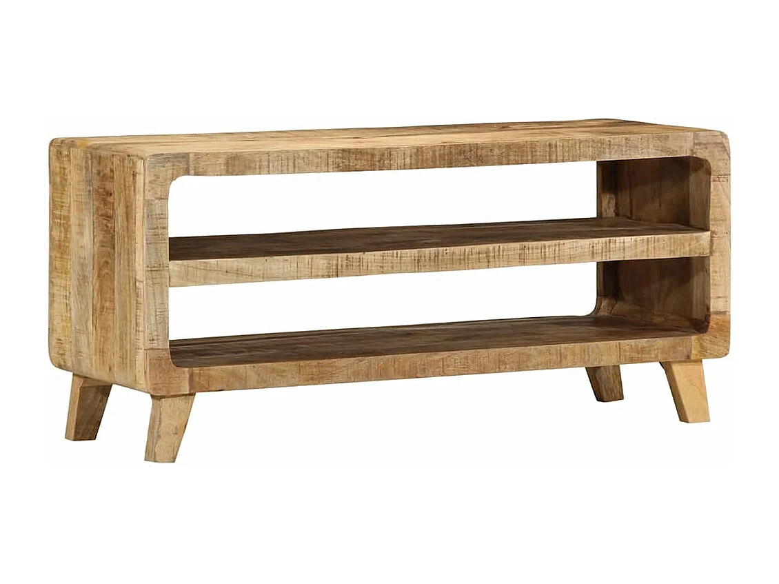 Mueble de TV 105x46x32 cm madera maciza de mango en bruto