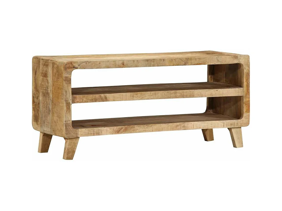TV-meubel 105x46x32 cm massief ruw mangohout