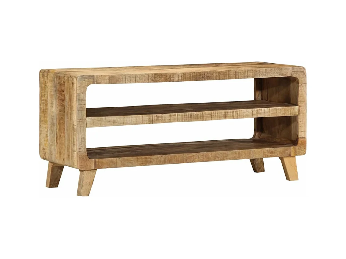 TV-meubel 105x46x32 cm massief ruw mangohout