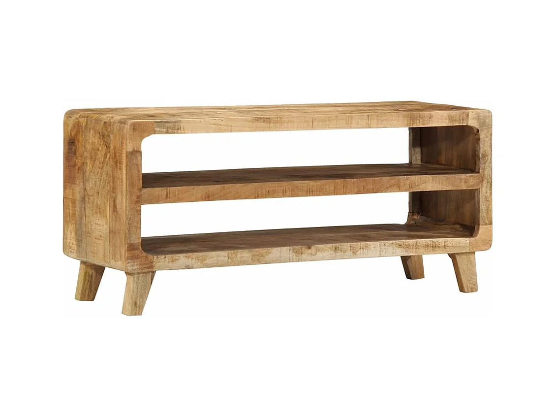 TV-meubel 105x46x32 cm massief ruw mangohout