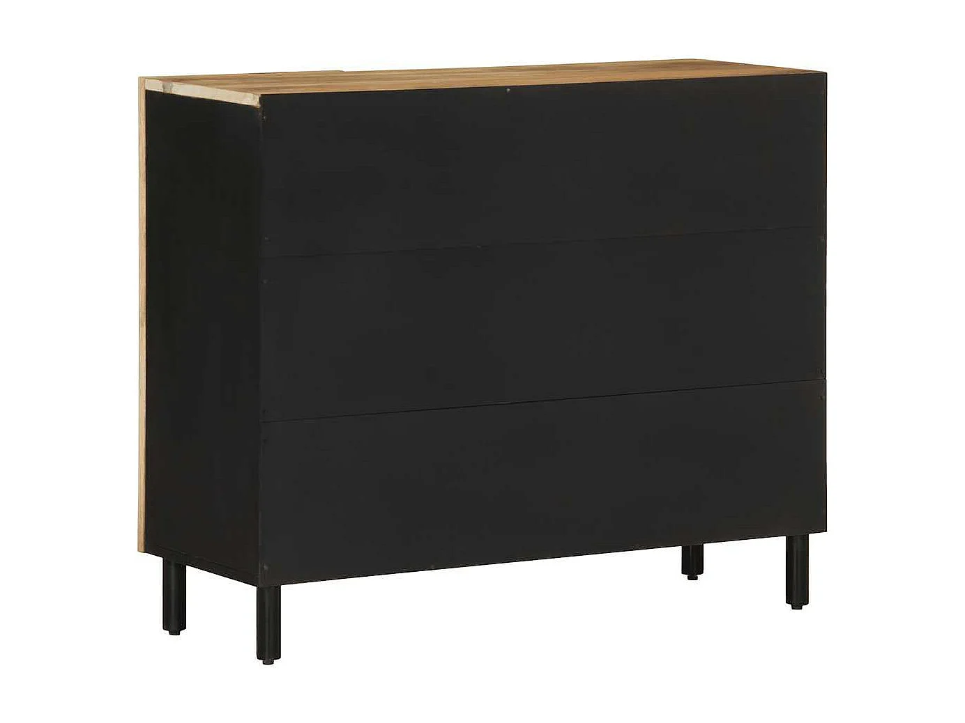 Aparador 90x33,5x75 cm madera maciza de mango crudo