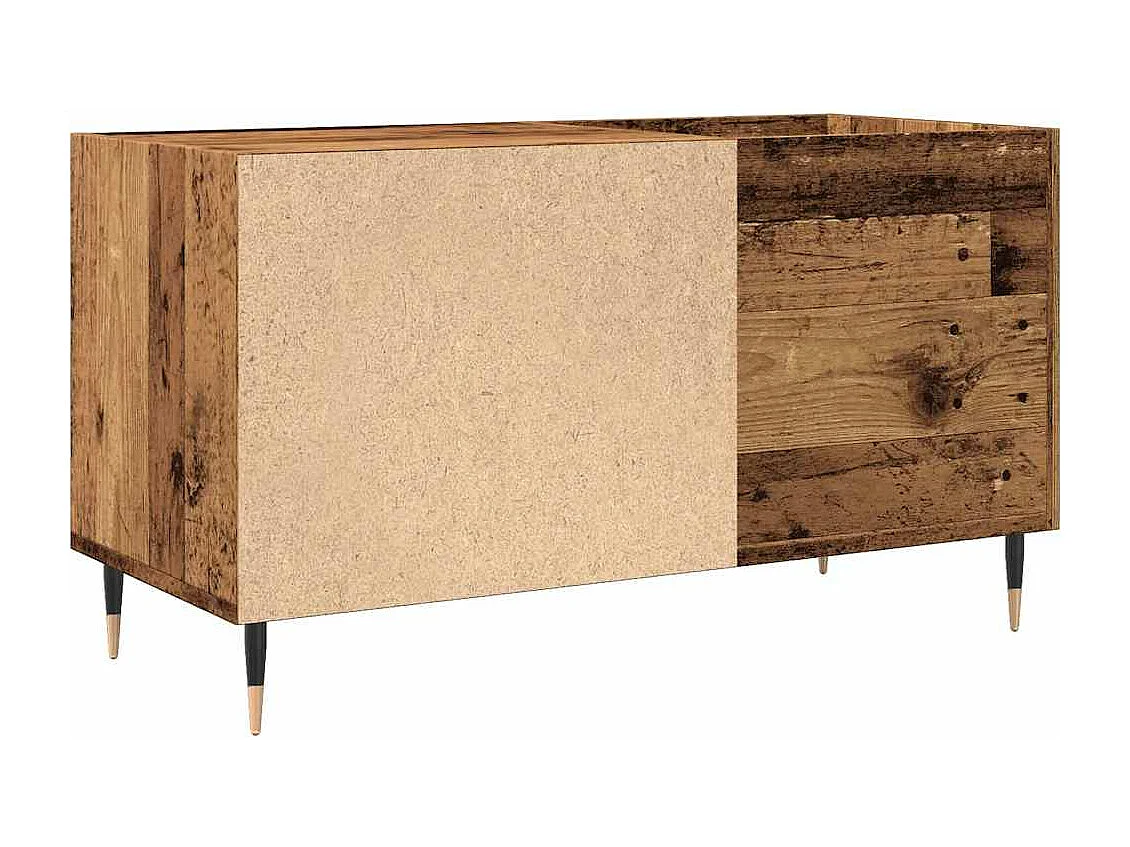 Armoire à disques vieux bois 84,5x38x48 cm bois d'ingénierie