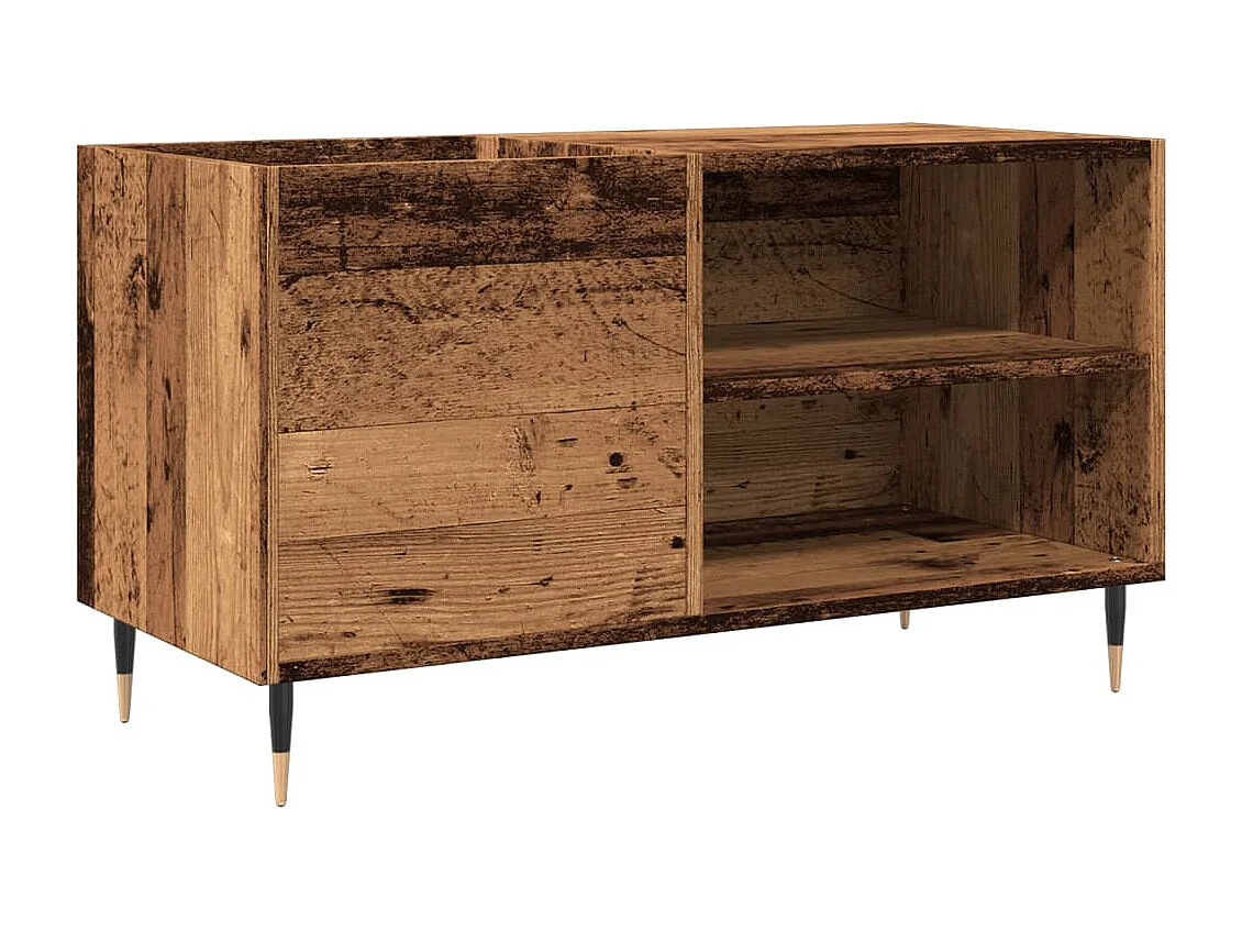 Armoire à disques vieux bois 84,5x38x48 cm bois d'ingénierie