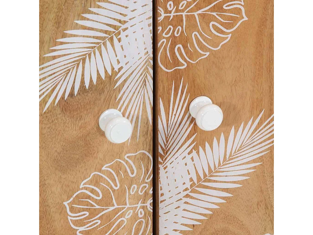 Credenza 60x33,5x75 cm in legno massello di mango