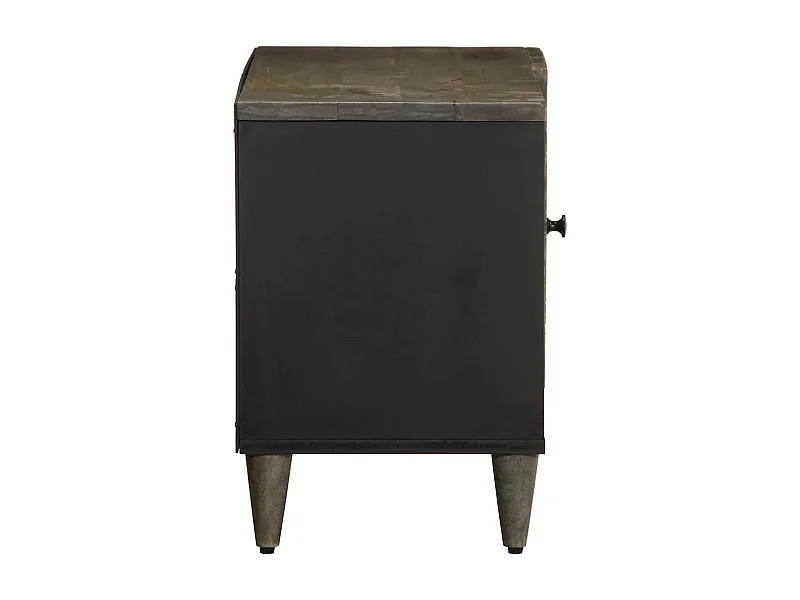 Móvel TV cinza claro 80x31,5x46 cm madeira de mangueira maciça